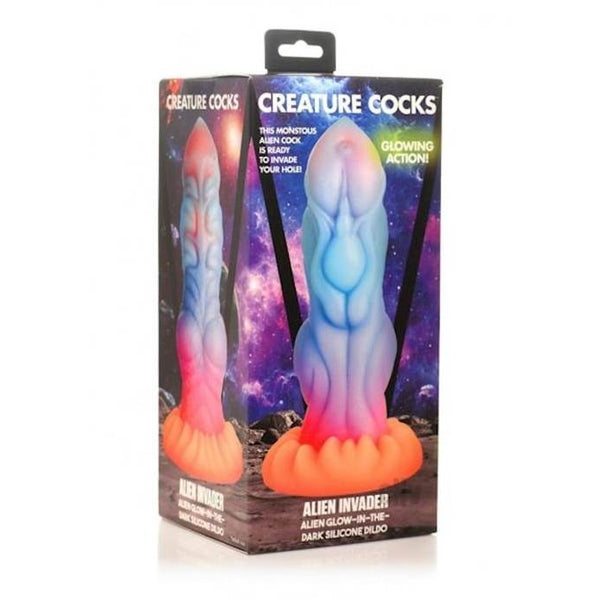 Alien Invader Glow in the Dark Creature Cocks Fantasy Dildo