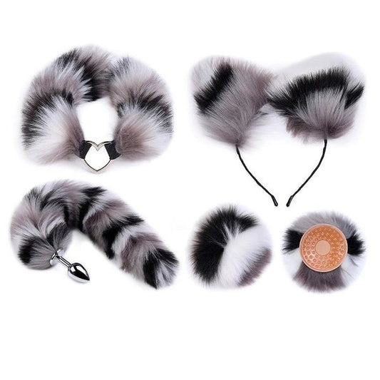 Furry Fox Short Tail Set Animal Fantasy Butt Plug